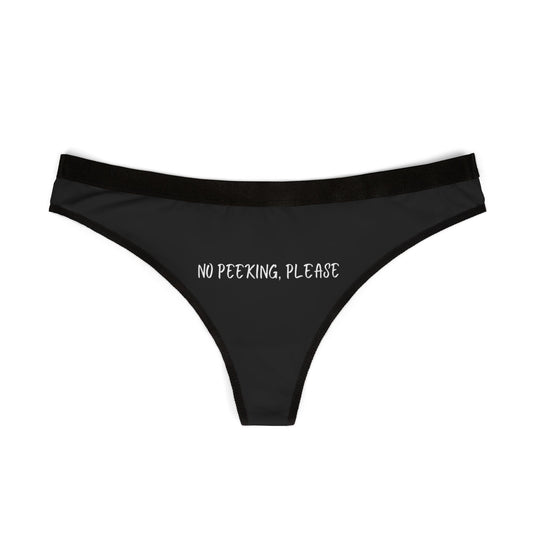 No Peeking Please Thongs