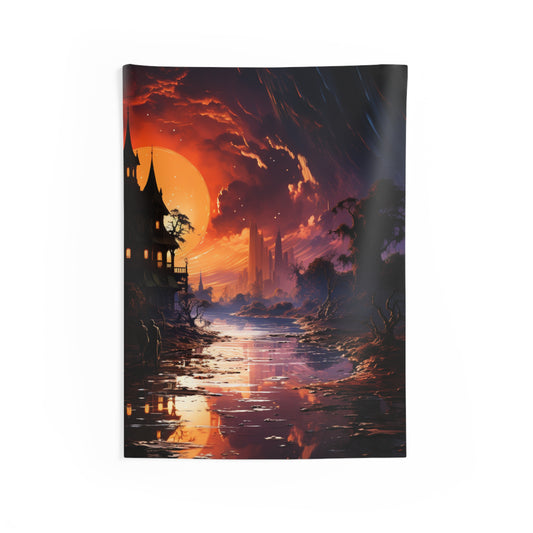 Mystical Sunset Tapestry