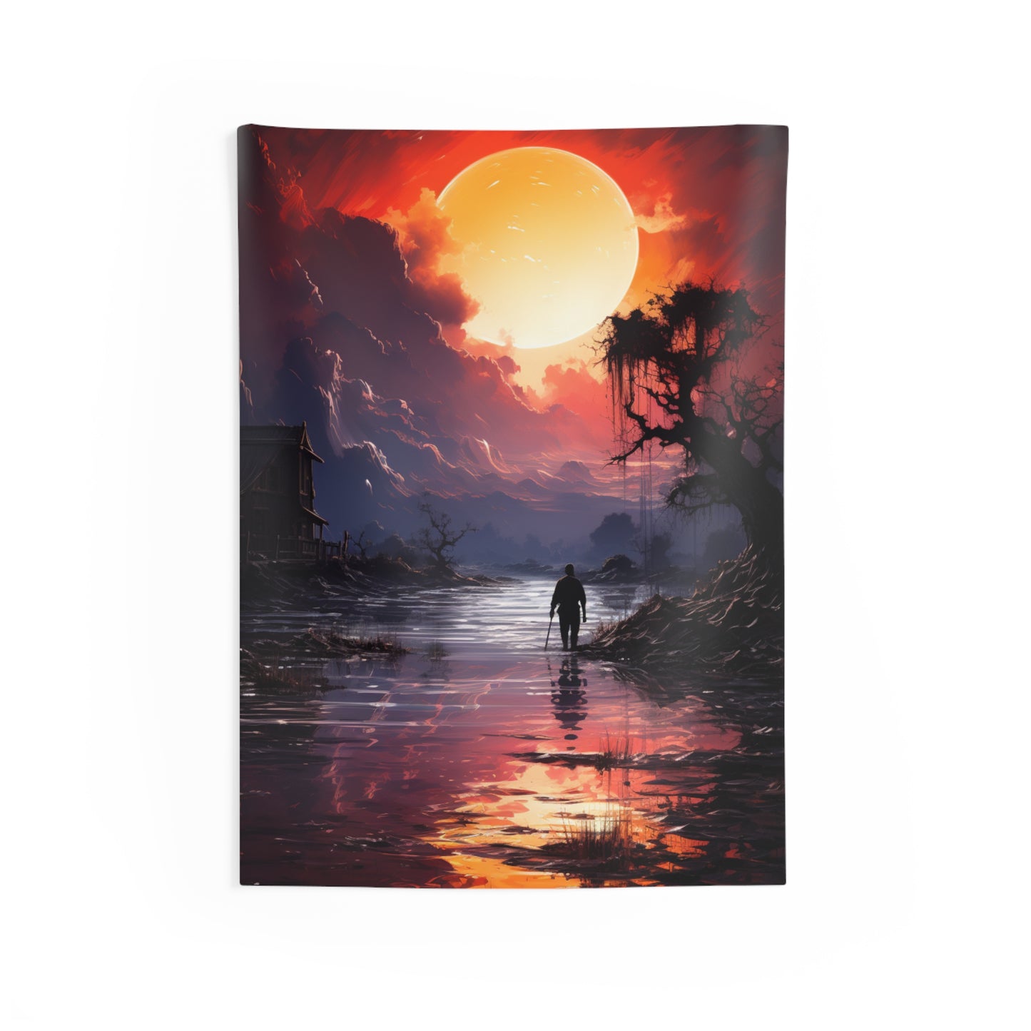 Scenic Sunset Tapestry