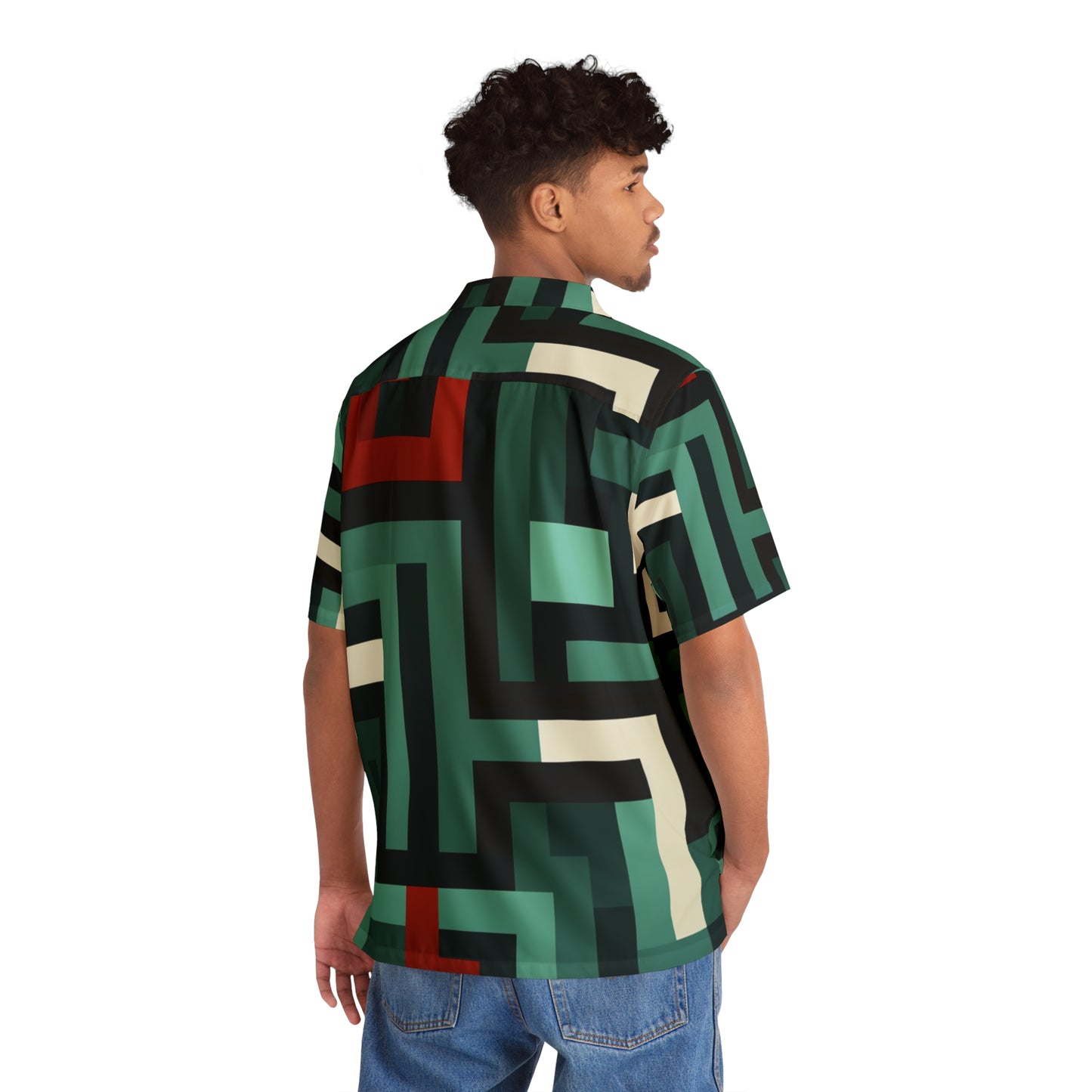 Retro Maze Hawaiian Shirt