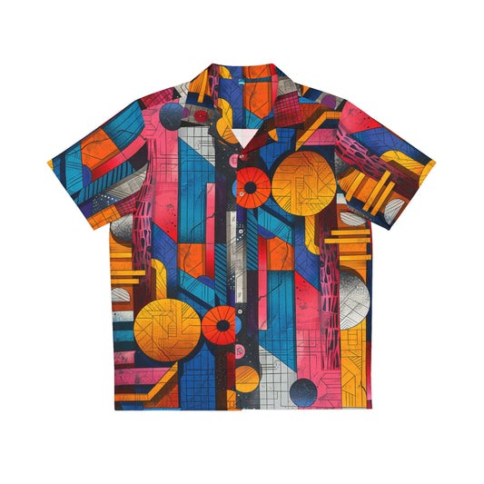 Vivid Geometry Hawaiian Shirt