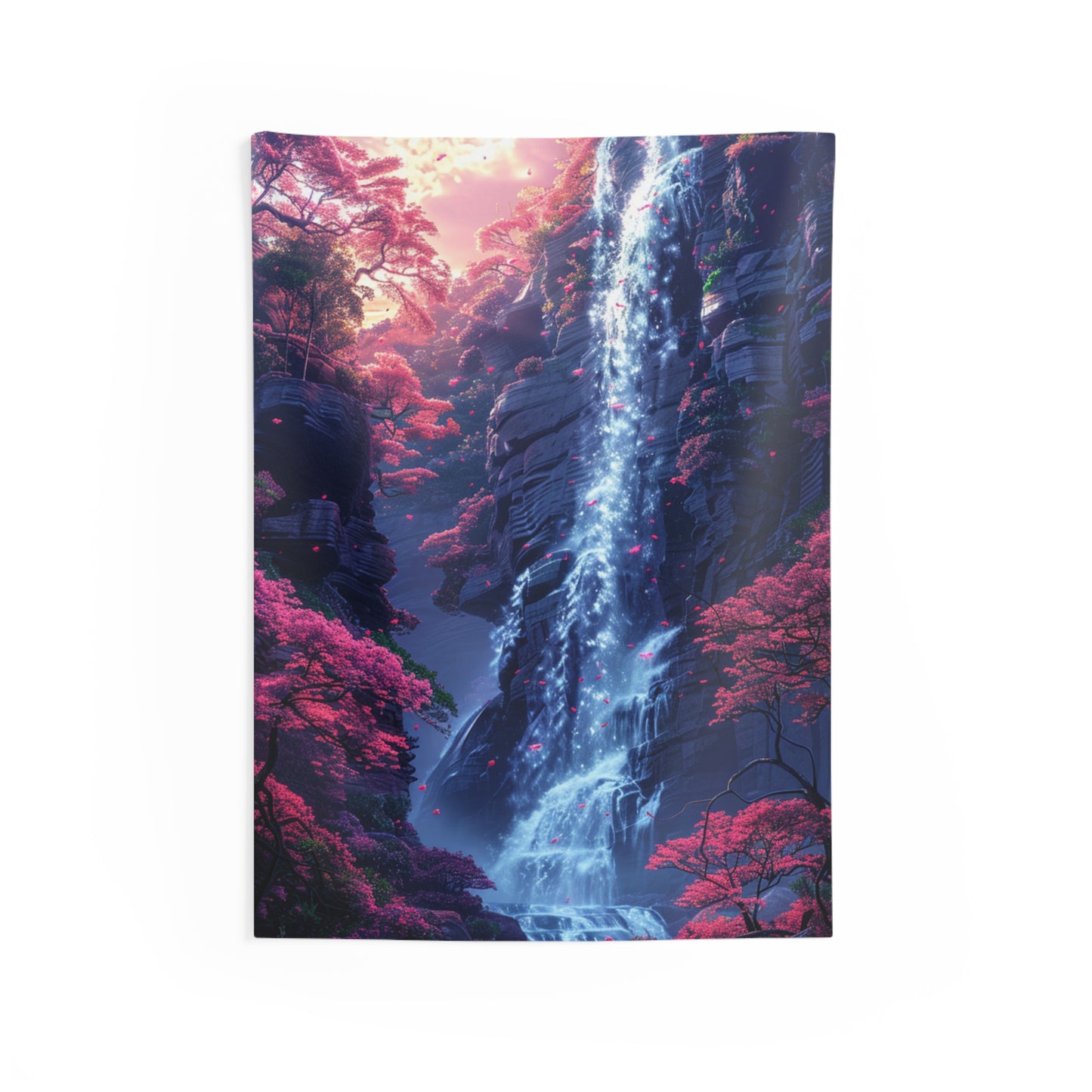 Serene Waterfall Tapestry