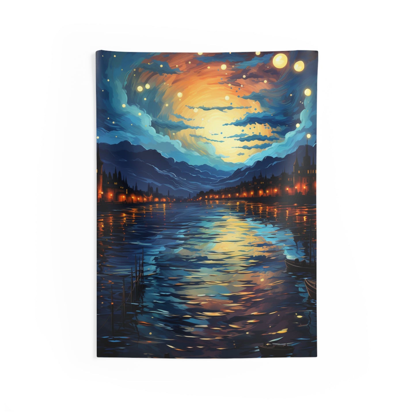 Lakeside Glow Tapestry