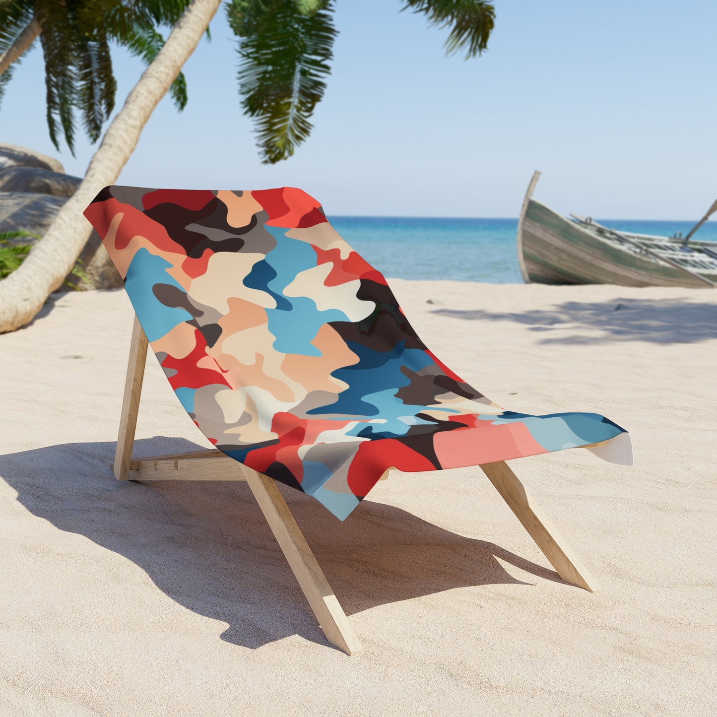 Seaside Camo Beach Towel