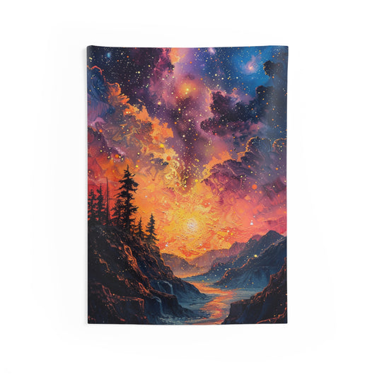 Cosmic Sunset Tapestry