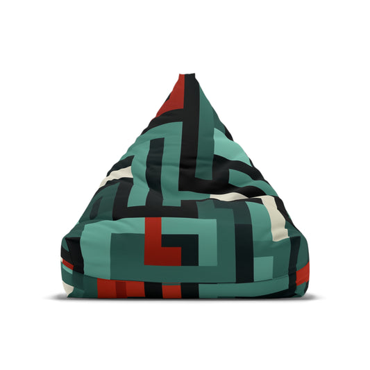 Retro Maze Bean Bag Chair Cover