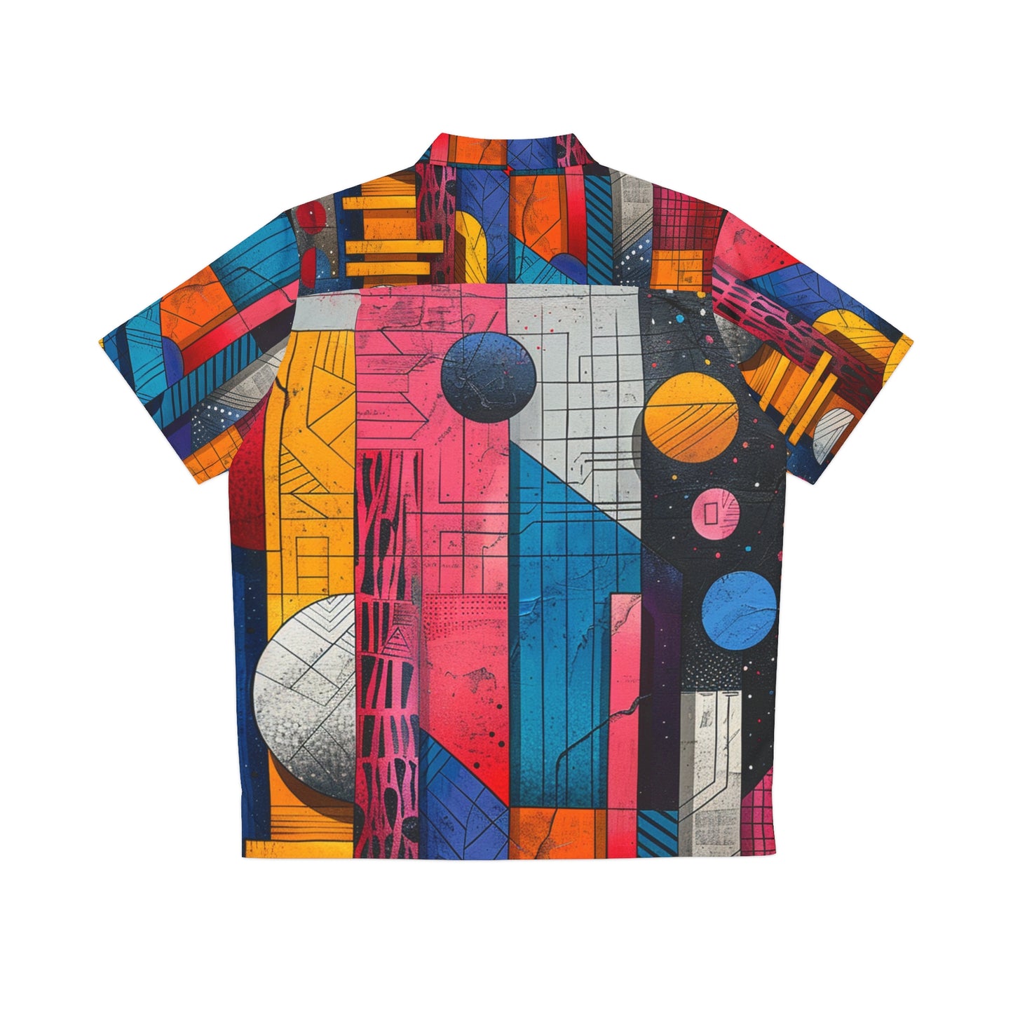 Vivid Geometry Hawaiian Shirt