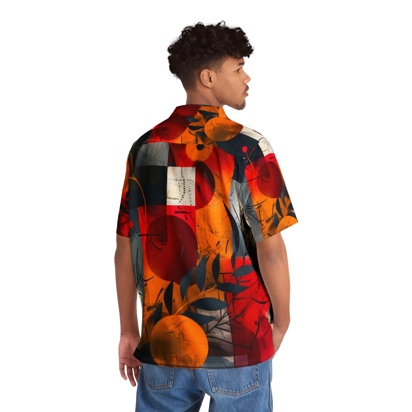 Crimson Burst Hawaiian Shirt